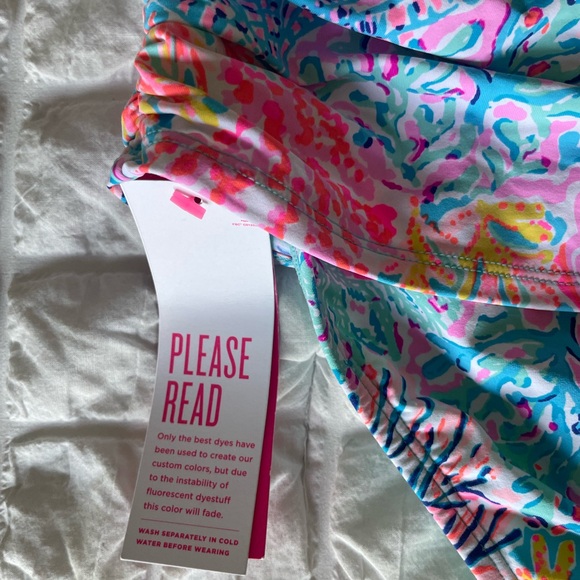 Lilly Pulitzer lagoon Bikini Bottom Vibrant Swimwear - Picture 7 of 11